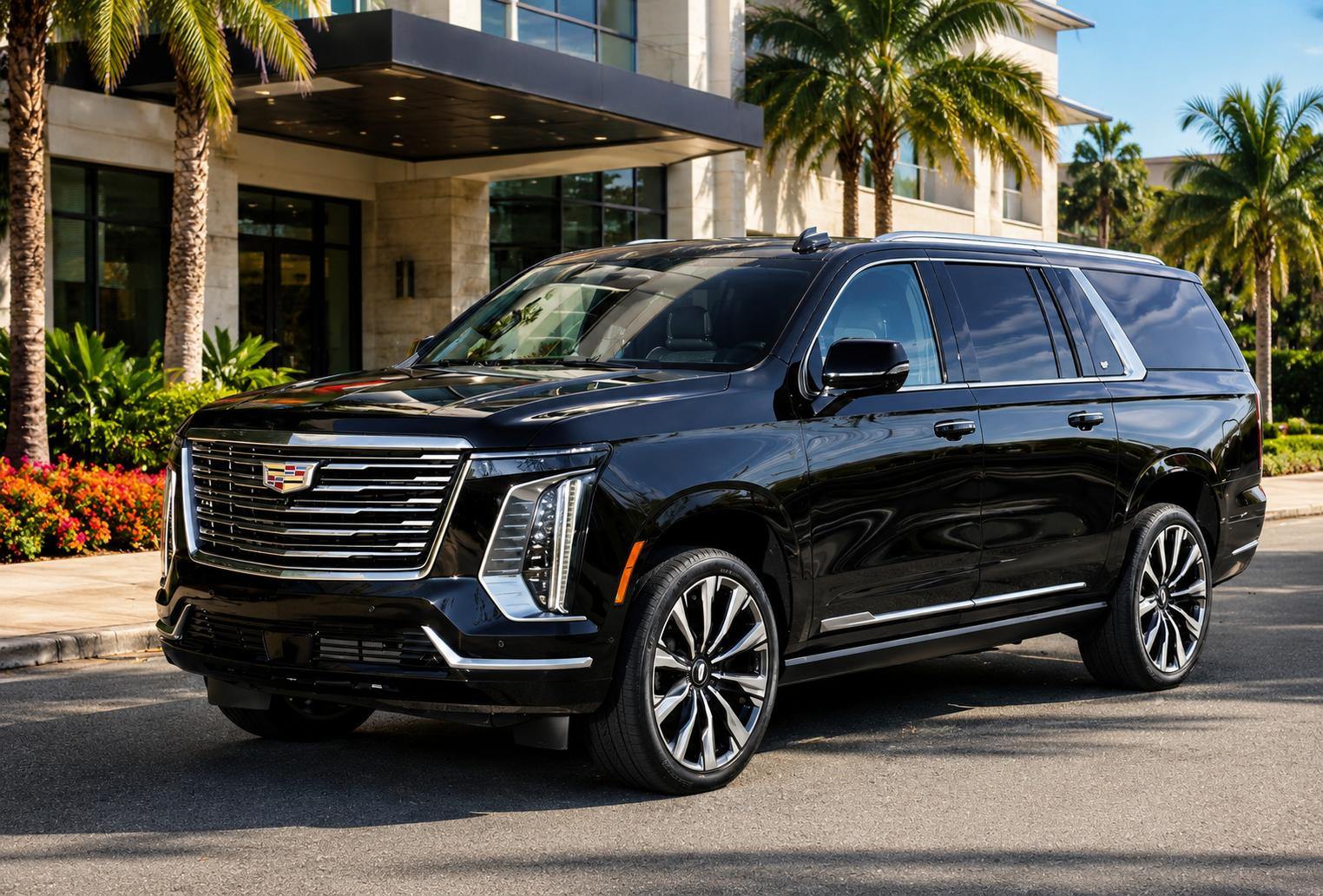 Cadillac Escalade — Shama Limo Services luxury chauffeur, South Florida