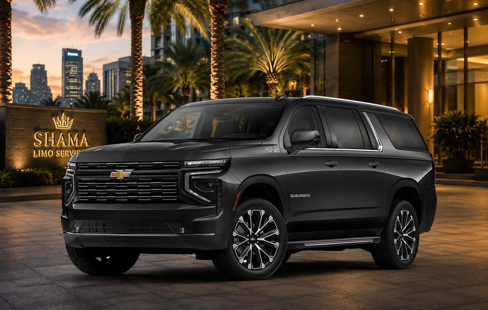 Chevrolet Suburban — Shama Limo Services luxury chauffeur, South Florida